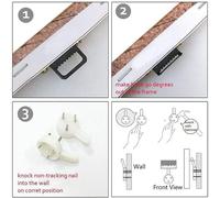 TERUEA Animal Canvas Wall Art, Stained Glass Style Colourful Elephant Colourful Farm Animals Pictures Painting Modern Artwork for Living Room Home Decorations(Gold)-40x60cm Framed