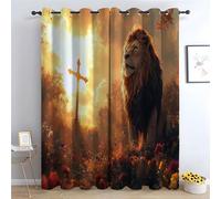TERUEA Black Curtains A cross with the sun shining brightly behind it Bath Decor Cloth Bathroom Accessories-52 W x 84" L (Pack of 2)