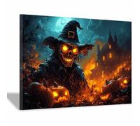TERUEA Goth Print Gothic Princess Canvas Wall Art The terrifying Grim Reaper skeleton Victorian Dark Academia Paintings Moody Victorian Romance Art Halloween Picture(Black)-30x45cm1 Framed