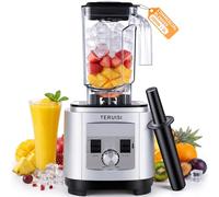 TERUISI 2L Commercial Blender 23000RPM, 2000W Heavy Duty Blenders with 3 Speeds, Timer, Self-Cleaning