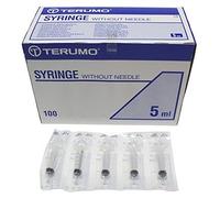 Terumo Syringe 5ml Hypodermic Slip Tip Syringe, Pack of 100