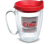 Tervis 1052792 Coca-Cola - Diet Coke Insulated Tumbler with Emblem and Red Lid, Tritan, Clear