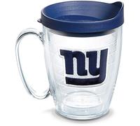 Tervis 1062487 NFL New York Giants Primary Logo Tumbler with Emblem and Navy Lid 16oz Mug, Clear