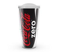 Tervis 1069678 Coca-Cola-Coke Zero Can Insulated Tumbler with Wrap and Frosted Lid, 24oz, Clear