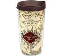 Tervis 1202238 Harry Potter - The Marauder's Map Tumbler with Wrap and Brown Lid, Tritan, 16 Fluid_Ounces, Clear