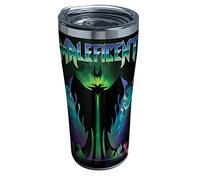 Tervis 1332555 Disney Villains - Maleficent Stainless Steel Insulated Tumbler with Clear and Black Hammer Lid, 20oz, Silver
