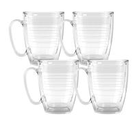 Tervis Clear Made in USA Colorful Tabletop Mug Collection Insulated, Plastic