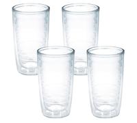 Tervis Clear Made in USA Colorful Tabletop Insulated Tumbler, Plastic