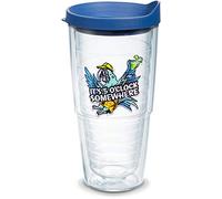 Tervis 5 O'Clock Margaritaville - Blue Parrot Clock Made in USA Double Walled Insulated Tumbler, Tritan, Clear