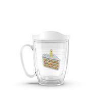 Tervis Birthday Cake Slice of Joy Made in USA Double Walled Insulated Tumbler Travel Cup Keeps Drinks Cold & Hot, 16oz Mug, Classic