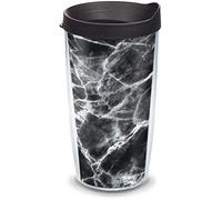 Tervis Black Marble Made in USA Double Walled Insulated Tumbler, 16 oz, Classic