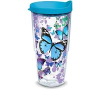 Tervis Blue Endless Butterfly Insulated Tumbler, Plastic, Classic