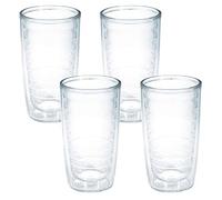 Tervis Clear Made in USA Colorful Tabletop Insulated Tumbler, Plastic