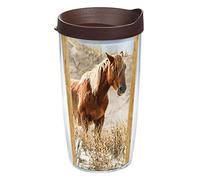 Tervis Coastal Wild Horses Made in USA Double Walled Insulated Tumbler, 16oz, Classic