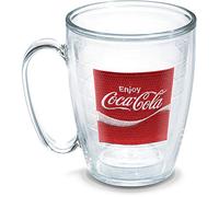 Tervis Coca-Cola-Coke Enjoy Insulated Tumbler with Emblem, 16oz Mug, Clear