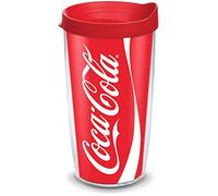 Tervis Coca-Cola - Coke Plastic Can Tumbler with Wrap and Red Lid 16oz, Clear