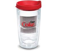 Tervis Coca-Cola - Diet Coke Insulated Tumbler with Emblem and Red Lid, 16oz, Clear