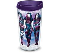 Tervis Disney Descendants 3 Made in USA Double Walled Insulated Tumbler Cup Keeps Drinks Cold & Hot, 16oz, Royal Purple Lid