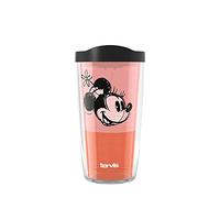 Tervis Disney Fundamentals Collection Made in USA Double Walled Insulated Tumbler Travel Cup Keeps Drinks Cold & Hot, 16oz, Minnie