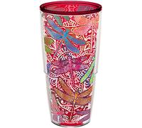 Tervis Dragonfly Mandala Insulated Tumbler, 24oz - No Lid, Red