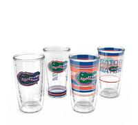 Tervis Florida Gators - Assorted Made in USA Double Walled Insulated Tumbler Travel Cup Keeps Drinks Cold & Hot, 16oz 4pk, Classic