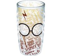 Tervis Harry Potter-Glasses and Scar Made in USA Double Walled Insulated Tumbler, 10oz Wavy - No Lid, Clear