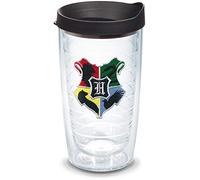 Tervis Harry Potter - Hogwarts House Crests Made in USA Double Walled Insulated Tumbler Travel Cup Keeps Drinks Cold & Hot, 16oz, Classic