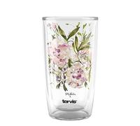 Tervis Kelly Ventura Floral Vista Crystal Collection Pink Peony Made in USA Double Walled Insulated Tumbler Travel Cup Keeps Drinks Cold & Hot, 16oz, Pink Peony