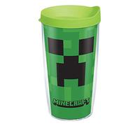Tervis Made in USA Double Walled Minecraft Insulated Tumbler Cup Keeps Drinks Cold & Hot, 16oz, Creeper
