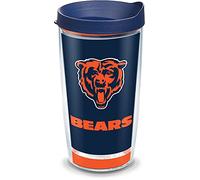 Tervis Made in USA Double Walled NFL Chicago Bears Insulated Tumbler Cup Keeps Drinks Cold & Hot, 16oz, Touchdown