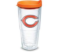 Tervis Made in USA Double Walled NFL Chicago Bears Insulated Tumbler Cup Keeps Drinks Cold & Hot, 24oz, C Logo
