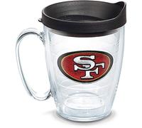 Tervis Made in USA Double Walled NFL San Francisco 49ers Insulated Tumbler Cup Keeps Drinks Cold & Hot, 16oz Mug, Primary Logo