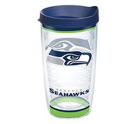 Tervis Made in USA Double Walled NFL Seattle Seahawks Insulated Tumbler Cup Keeps Drinks Cold & Hot, 16oz, Tradition
