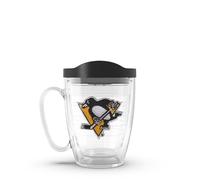 Tervis Made in USA Double Walled NHL Pittsburgh Penguins Insulated Tumbler Cup Keeps Drinks Cold & Hot, 16oz Mug, Primary Logo