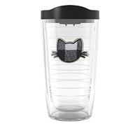 Tervis Made in USA Double Walled Plaid Cat Insulated Tumbler Cup Keeps Drinks Cold & Hot, 16oz, Classic