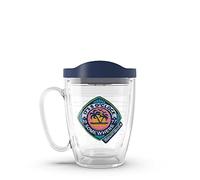 Tervis Margaritaville - 5 O'Clock Somewhere Palm Made in USA Double Walled Insulated Tumbler Travel Cup Keeps Drinks Cold & Hot, 16oz Mug, Classic