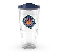 Tervis Margaritaville - 5 O'Clock Somewhere Palm Made in USA Double Walled Insulated Tumbler Travel Cup Keeps Drinks Cold & Hot, 24oz, Classic