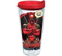 Tervis Marvel - Deadpool Made in USA Double Walled Insulated Tumbler, 24oz, Nerd