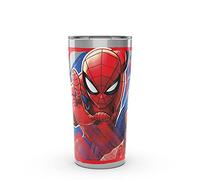 Tervis Marvel Spider-Man Iconic Triple Walled Insulated Tumbler Travel Cup Keeps Drinks Cold & Hot, 20oz Legacy, Stainless Steel, 1 Count (Pack of 1)