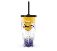 Tervis NBA Los Angeles Lakers - Defend Made in USA Double Walled Insulated Tumbler Travel Cup Keeps Drinks Cold & Hot, 24oz with Straw Lid, Classic