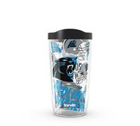 Tervis NFL® Carolina Panthers - All Over Made in USA Double Walled Insulated Tumbler Travel Cup Keeps Drinks Cold & Hot, 16OZ,