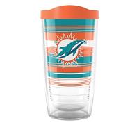 Tervis NFL Miami Dolphins-Hype Stripes Insulated Tumbler, 16oz, Classic