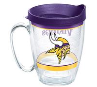 Tervis NFL Minnesota Vikings - Tradition Made in USA Double Walled Insulated Tumbler Travel Cup Keeps Drinks Cold & Hot, 16oz Mug, Classic