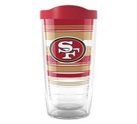 Tervis NFL San Francisco 49ers-Hype Stripes Insulated Tumbler, 16oz, Classic