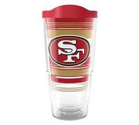 Tervis NFL San Francisco 49ers-Hype Stripes Insulated Tumbler, 24oz, Classic