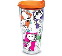 Tervis Peanuts Multi-Snoopy Made in USA Double Walled Insulated Tumbler, 1 Count (Pack of 1), Clear