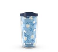 Tervis Skyfall Daisies Made in USA Double Walled Insulated Tumbler Travel Cup Keeps Drinks Cold & Hot, 16oz, Classic