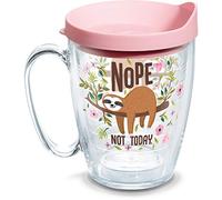 Tervis Sloth Nope Not Today Insulated Tumbler 16oz Mug Clear