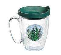 Tervis Spruced Up Christmas Holiday Made in USA Double Walled Insulated Tumbler Travel Cup Keeps Drinks Cold & Hot, 16oz Mug, Clear