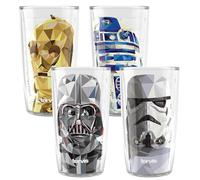 Tervis Star Wars Cubed Collection Assorted Made in USA Double Walled Insulated Tumbler Travel Cup Keeps Drinks Cold & Hot, 16oz - 4pk, Classic